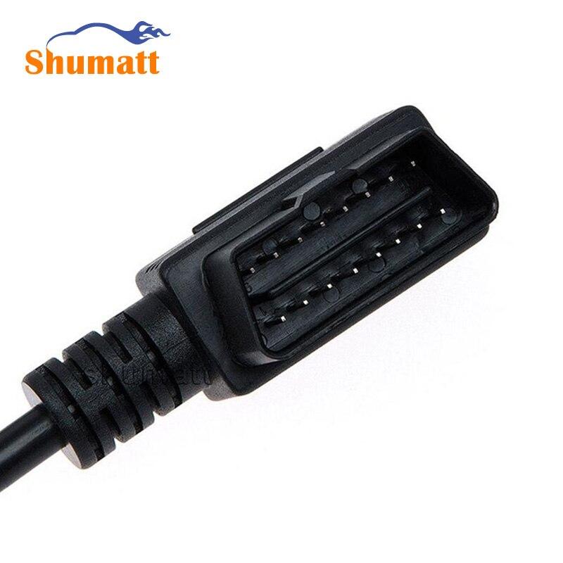Auto Diagnostic Cable L Type 90 Degree Standard OBD2 II 16Pin Male to Female 1 in 2 Extension Cables Vehicle Adapter Connector