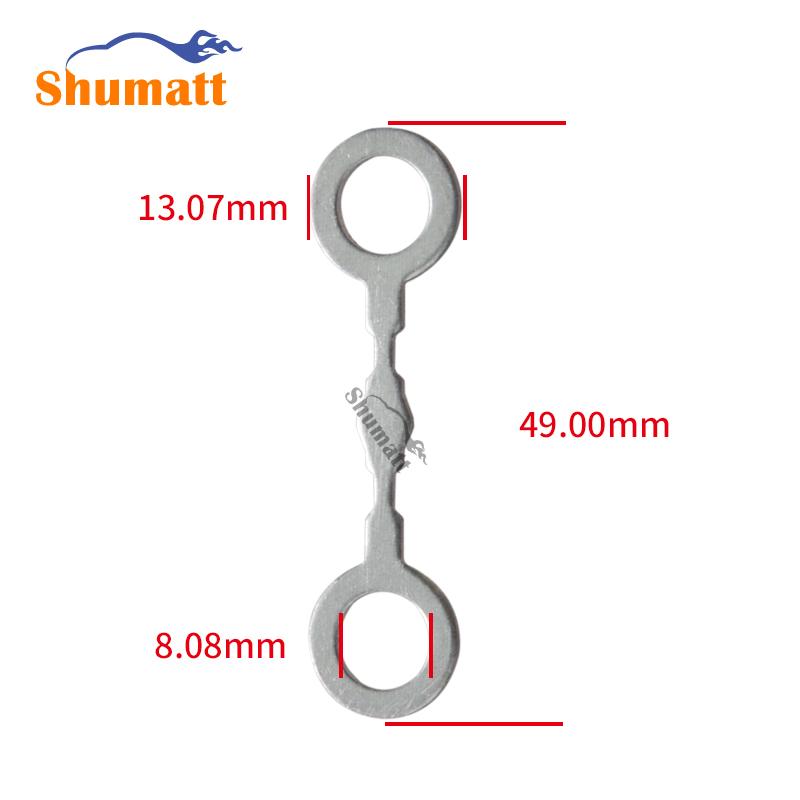 Common Rail Aluminum 8 mm Inner Diameter Double Hole Oil Return Pipe Gasket
