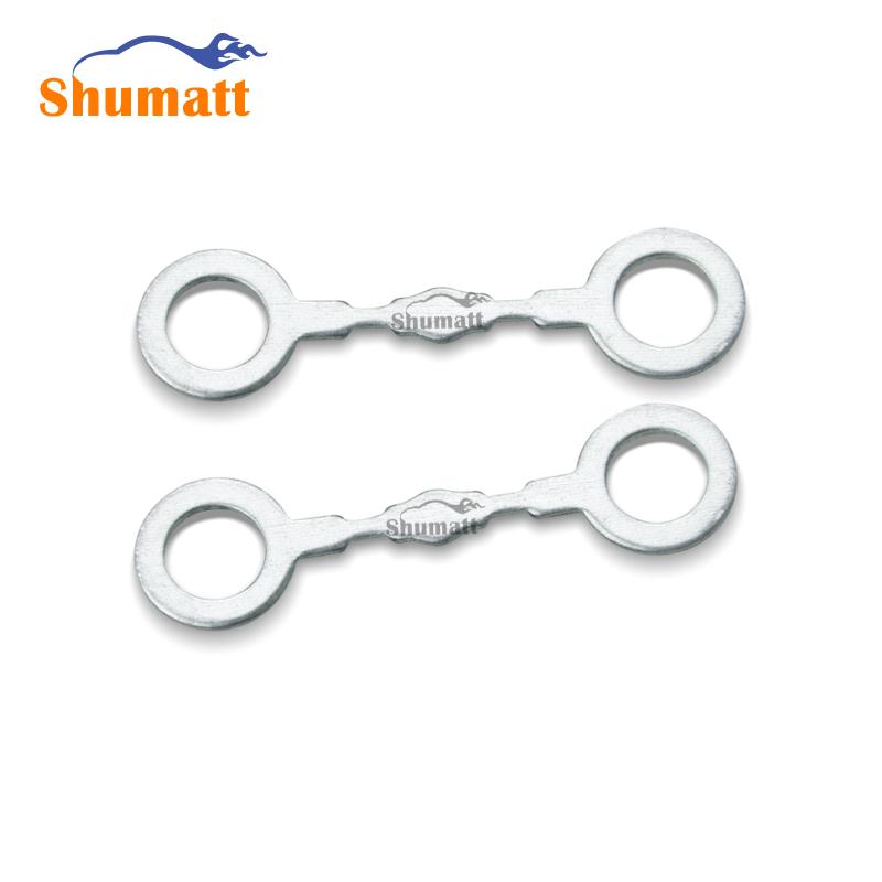 Common Rail Aluminum 8 mm Inner Diameter Double Hole Oil Return Pipe Gasket