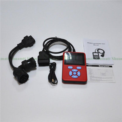 Hot Sale HD208 for Heavy Duty Code Reader Truck Diagnostic Tool Compatible With J1708 and J1939 Protocols Update Online DDS095